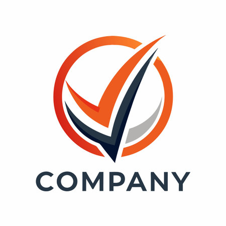 Minimalist type business logo templateのイラスト素材