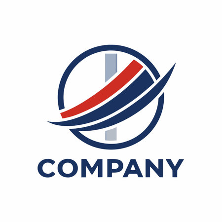 Minimalist type business logo templateのイラスト素材