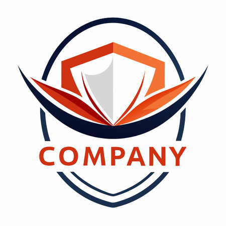 Minimalist type business logo templateのイラスト素材