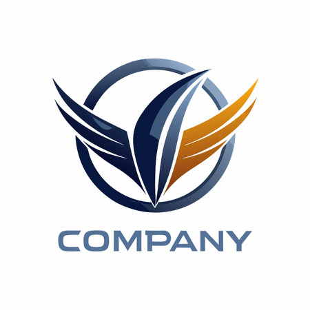 Minimalist type business logo templateのイラスト素材