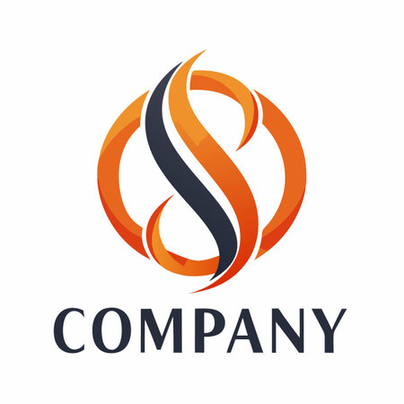 Minimalist type business logo templateのイラスト素材