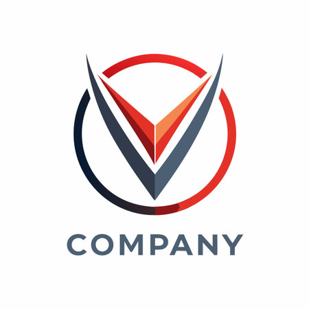 Minimalist type business logo templateのイラスト素材