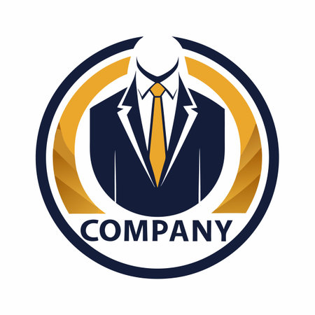 Minimalist type business logo templateのイラスト素材