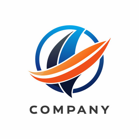 Minimalist type business logo templateのイラスト素材