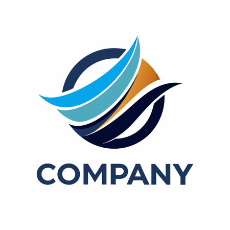 Minimalist type business logo templateのイラスト素材