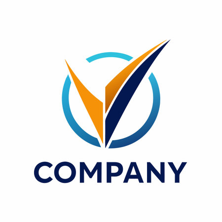 Minimalist type business logo templateのイラスト素材