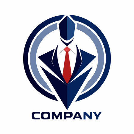 Minimalist type business logo templateのイラスト素材