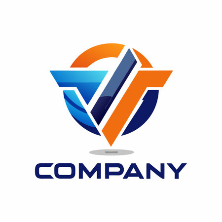 Minimalist type business logo templateのイラスト素材