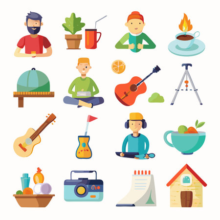 Multi concept design icons setのイラスト素材