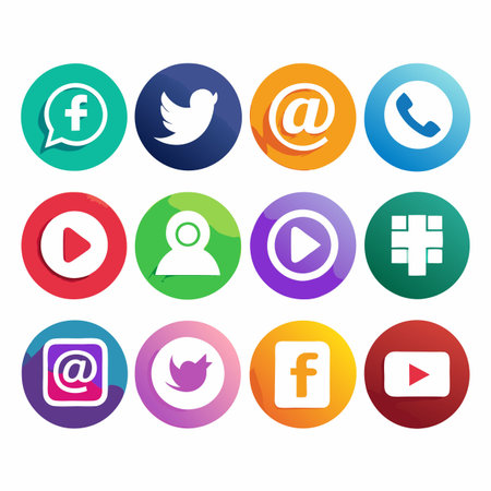 Multi concept design icons set