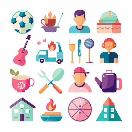 Multi concept design icons setのイラスト素材