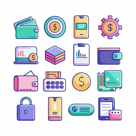 Multi concept design icons setのイラスト素材