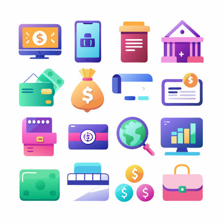 Multi concept design icons setのイラスト素材