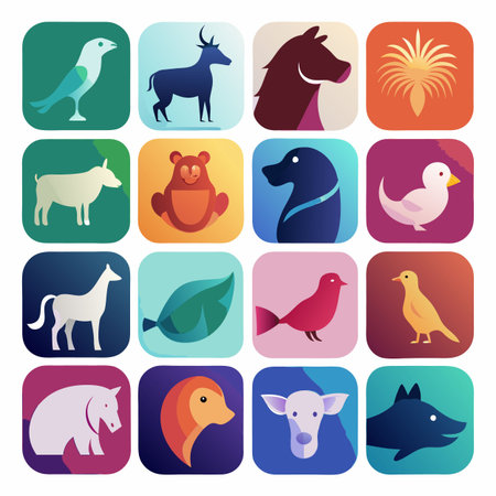 Multi concept design icons setのイラスト素材