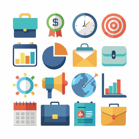 Multi concept design icons setのイラスト素材