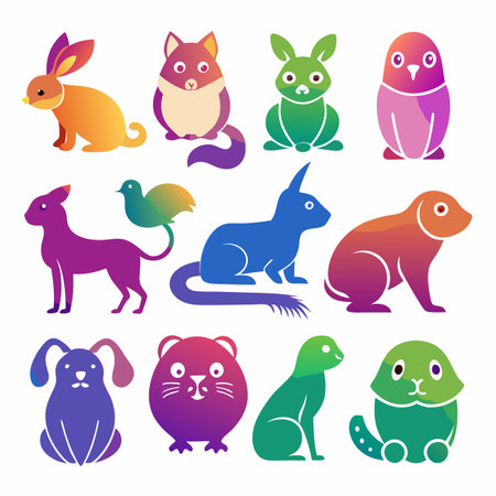 Multi concept design icons set
