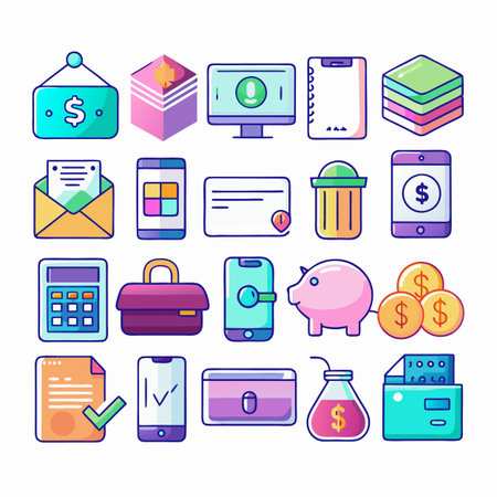 Multi concept design icons setのイラスト素材