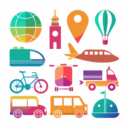 Multi concept design icons setのイラスト素材