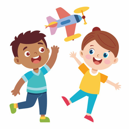 Kids activity concept illustrationのイラスト素材