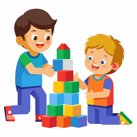 Kids activity concept illustrationのイラスト素材