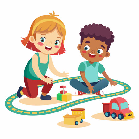 Kids activity concept illustrationのイラスト素材