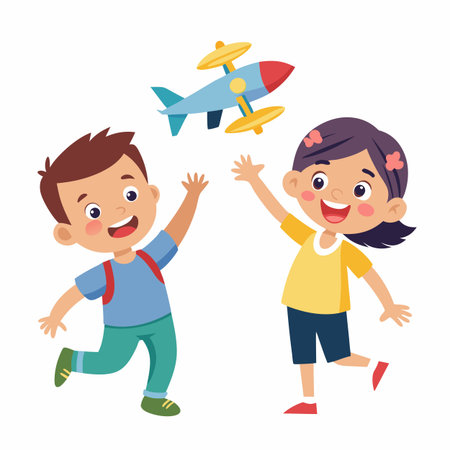 Kids activity concept illustrationのイラスト素材