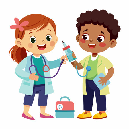 Kids activity concept illustrationのイラスト素材