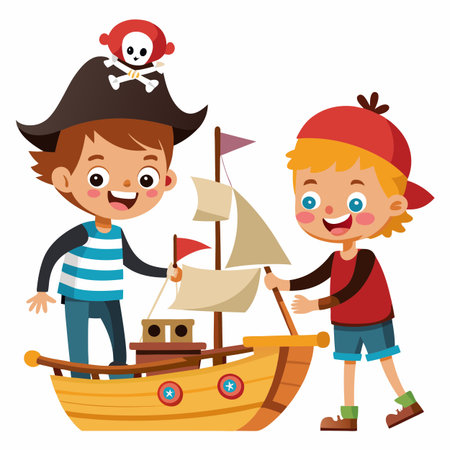 Kids activity concept illustrationのイラスト素材