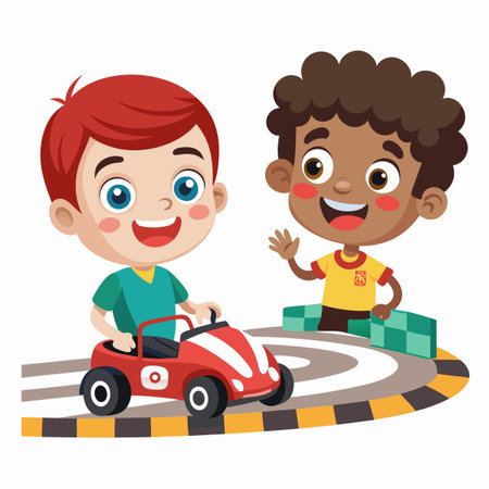 Kids activity concept illustrationのイラスト素材