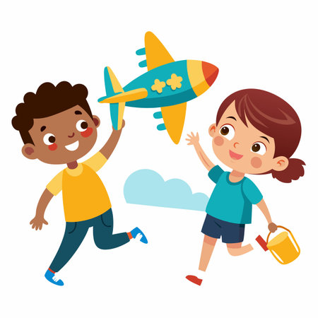 Kids activity concept illustrationのイラスト素材