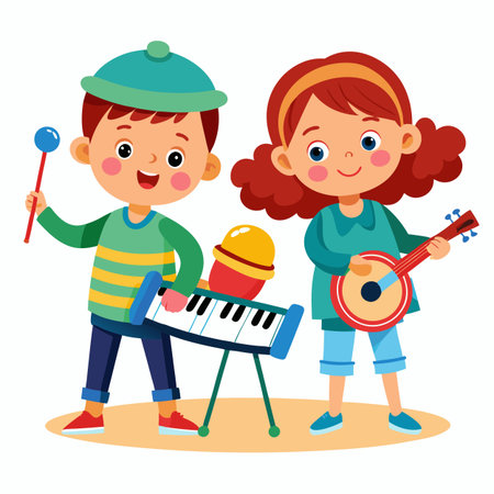Kids activity concept illustrationのイラスト素材