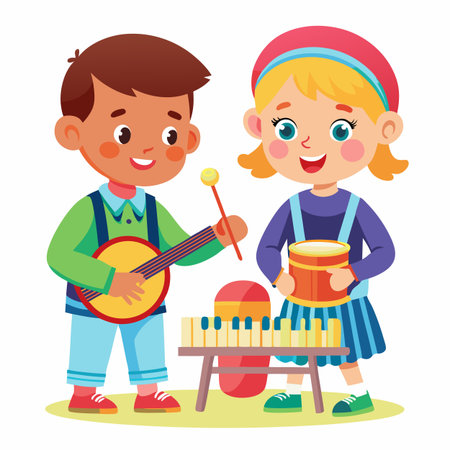 Kids activity concept illustrationのイラスト素材