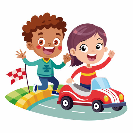 Kids activity concept illustrationのイラスト素材