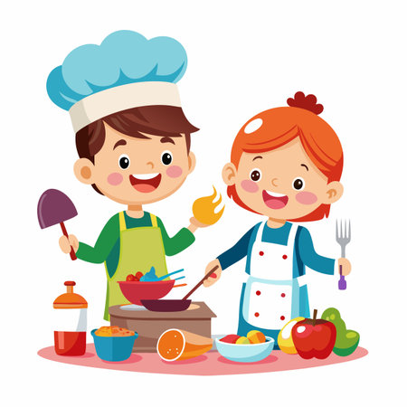 Kids activity concept illustrationのイラスト素材