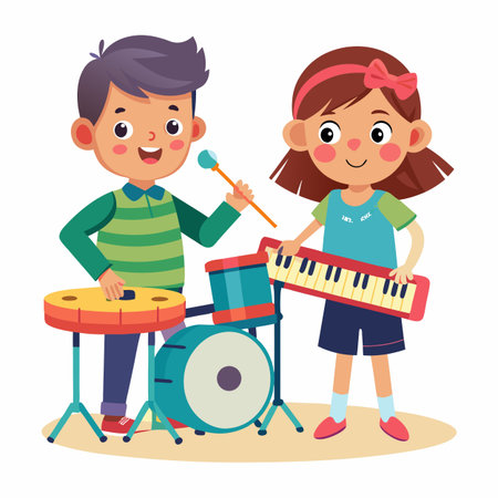 Kids activity concept illustrationのイラスト素材