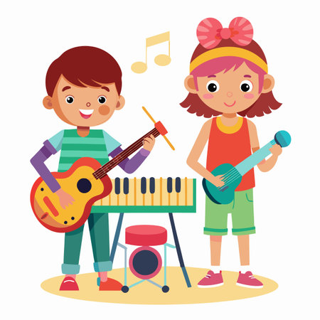 Kids activity concept illustrationのイラスト素材