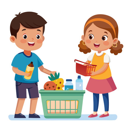 Kids activity concept illustrationのイラスト素材