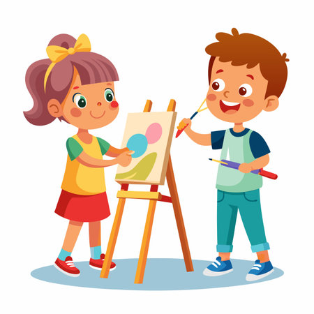 Kids activity concept illustrationのイラスト素材