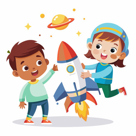 Kids activity concept illustrationのイラスト素材