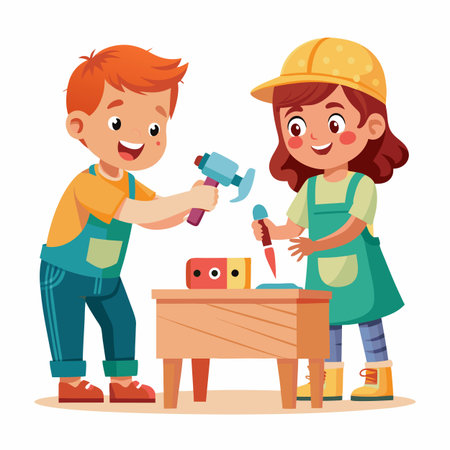 Kids activity concept illustrationのイラスト素材