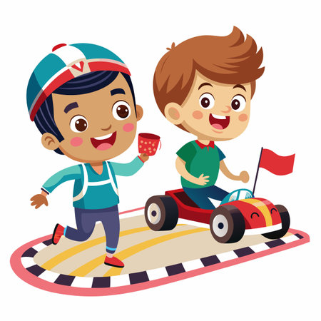 Kids activity concept illustrationのイラスト素材