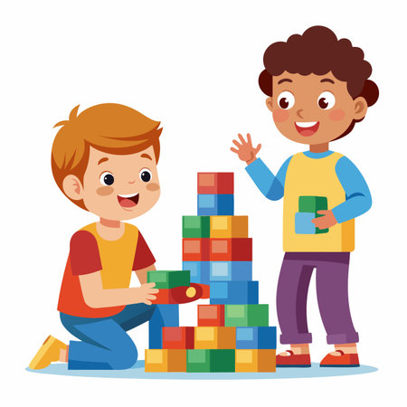 Kids activity concept illustrationのイラスト素材