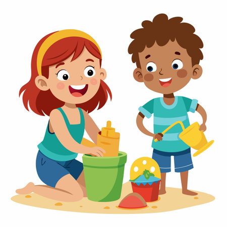 Kids activity concept illustrationのイラスト素材
