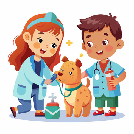 Kids activity concept illustrationのイラスト素材