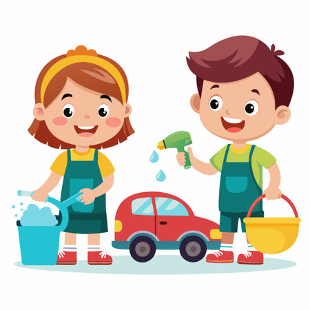 Kids activity concept illustrationのイラスト素材