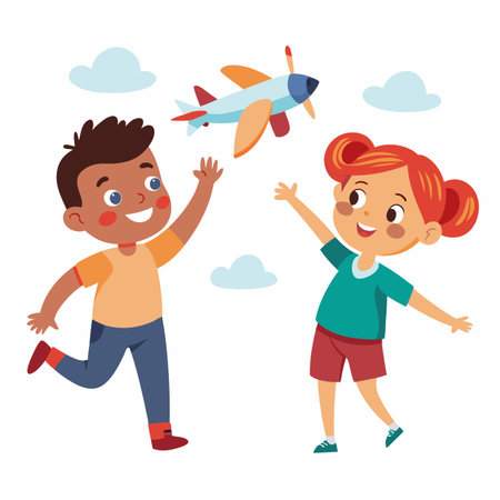 Kids activity concept illustrationのイラスト素材