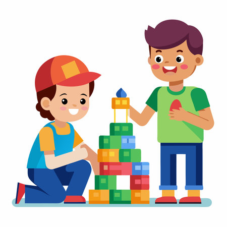 Kids activity concept illustrationのイラスト素材