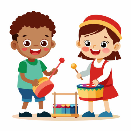Kids activity concept illustrationのイラスト素材