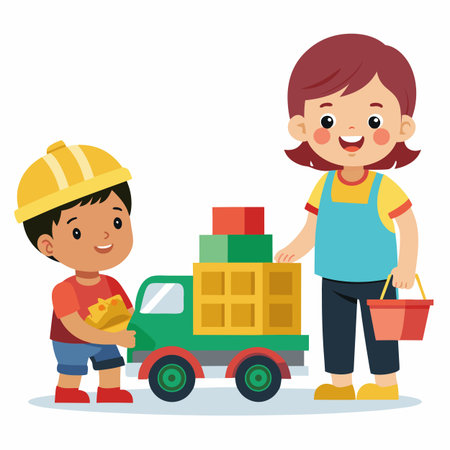 Kids activity concept illustrationのイラスト素材