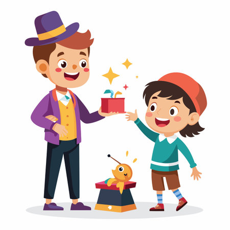 Kids activity concept illustrationのイラスト素材